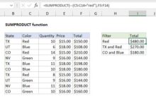 Hàm SUMPRODUCT trong Excel Hàm tính tổng của các tích trong Excel