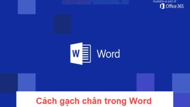 Hướng dẫn gạch chân trong Word