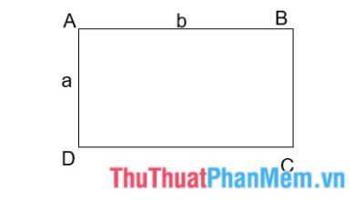 Hướng dẫn tính diện tích hình chữ nhật