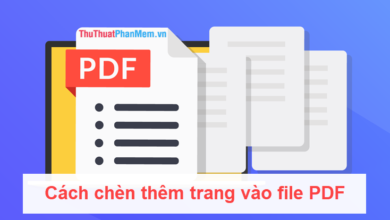 Cách Thêm Trang Vào Tệp PDF