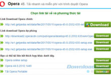 Chat WhatsApp bằng Opera