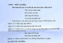 Đề thi vào 10 môn Ngữ văn năm 2023 – 2024 sở GD&ĐT Đắk Nông Đáp án đề thi vào lớp 10 môn Văn 2023