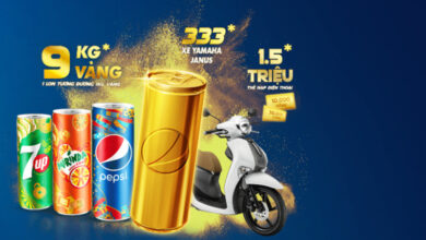 Mua Pepsi cơ hội trúng Xe Yamaha và 1Kg vàng cùng hàng triệu giải thưởng khác