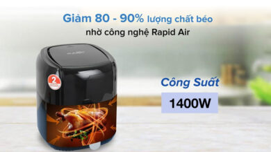 Nồi chiên không dầu có tốn điện không? Cách sử dụng tiết kiệm điện