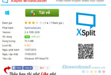 Cách cài đặt phần mềm XSplit Broadcaster trên máy tính