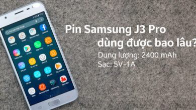 Pin Samsung Galaxy J3 Pro dùng trong bao lâu?