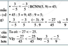 Toán 6 Bài 2: So sánh các phân số. Hỗn số dương Giải Toán lớp 6 trang 33 – Tập 2 sách Cánh diều